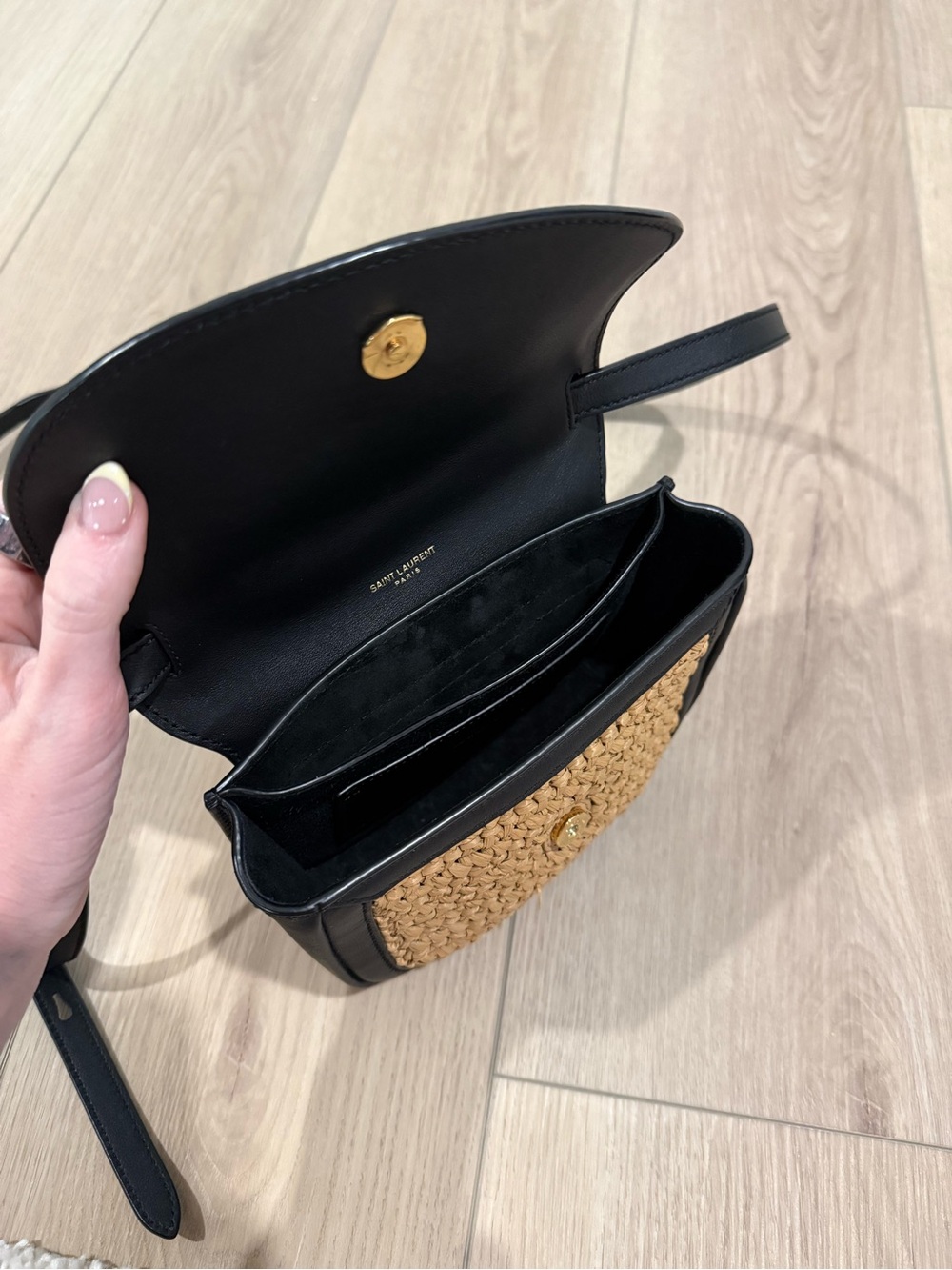 Saint Laurent Raffia Kaia Bag - Picture 7 of 9